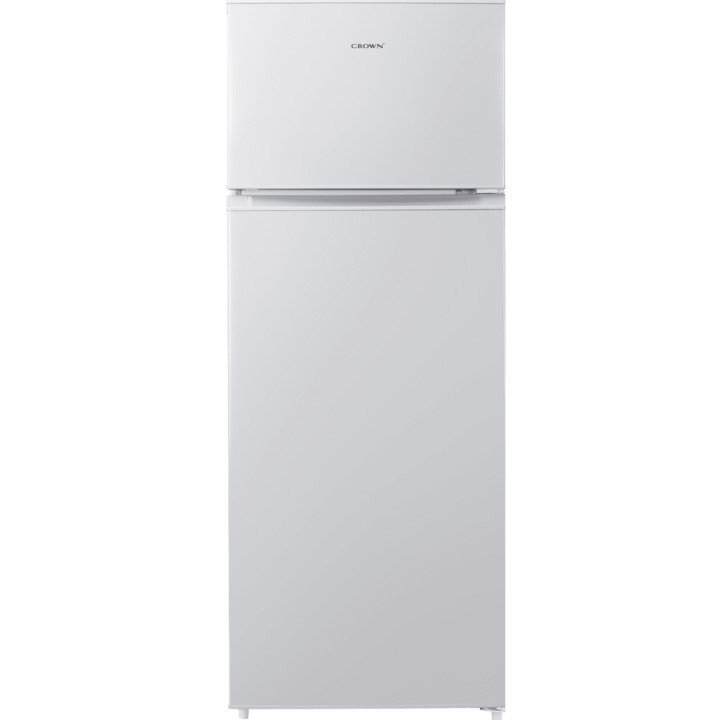 Frigider cu doua usi Crown DF-290WH, 210 l, 143 cm, clasa E, Alb