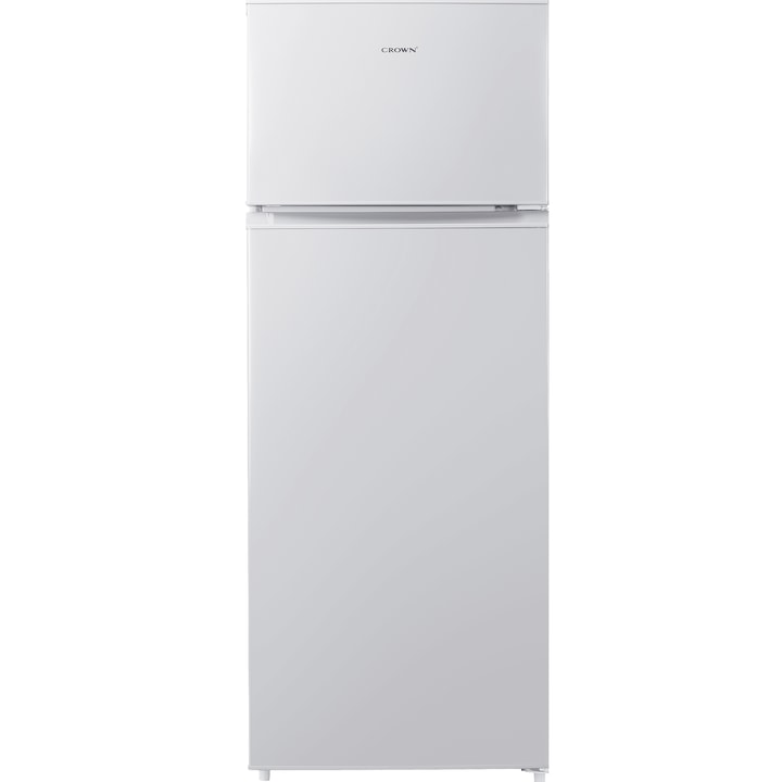 Frigider cu doua usi Crown DF-290WH, 210 l, 143 cm, clasa E, Alb
