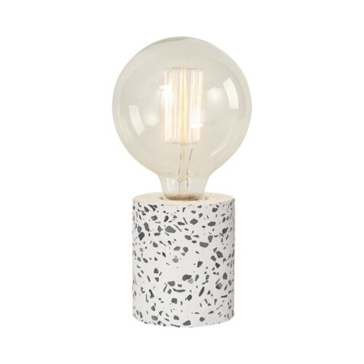 Veioza Simply E27 Max. 1x40w, Negru/gri Beton, Fara Bec