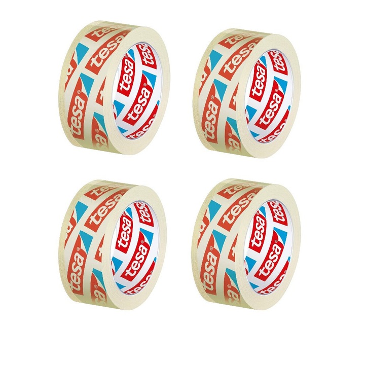 Set 4 buc banda adeziva ultra transparenta, 10m x 15 mm, Tesa