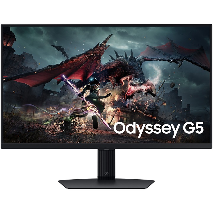 Monitor Samsung Odyssey G5 27", QHD, IPS, 180 Hz, 1 ms (GTG), HDMI, Display Port, HAS