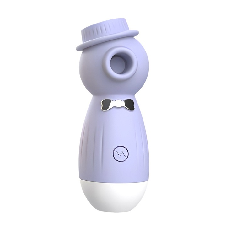 Klitorisz szívókészülék, 10 szívási mód, orvosi szilikon, vízálló, lila, 10,6 cm