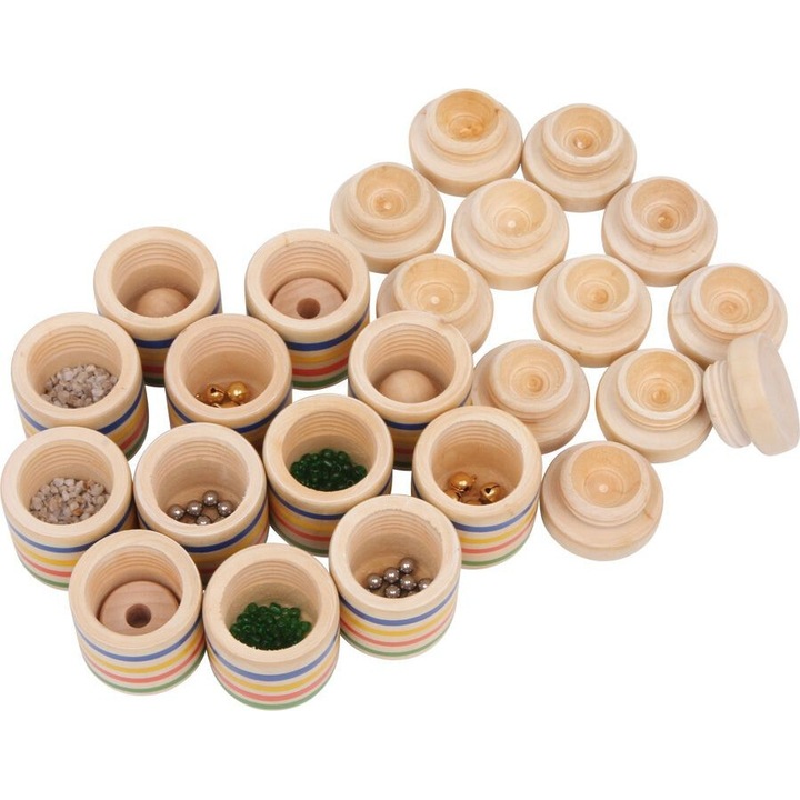 Игра за памет, Малко краче, звук, комплект, дърво, Многоцветен