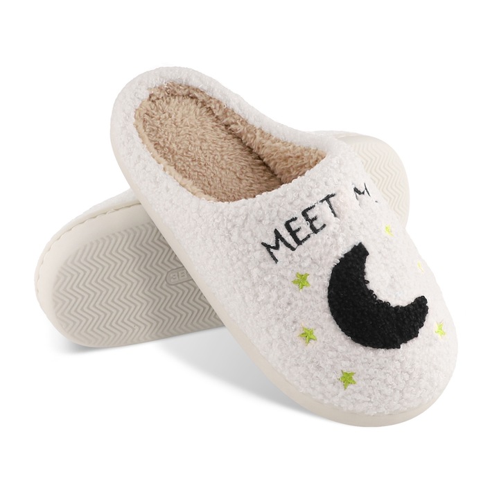 Papuci de casa DOUUCO, caldurosi, Multicolor, 41