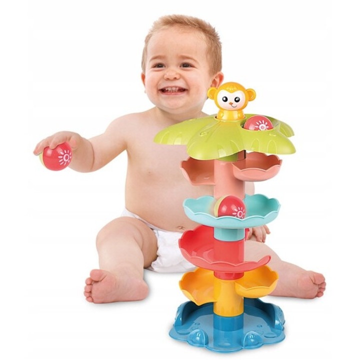 Interaktív gyerekjáték, Ciuciubabka, műanyag, többszínű