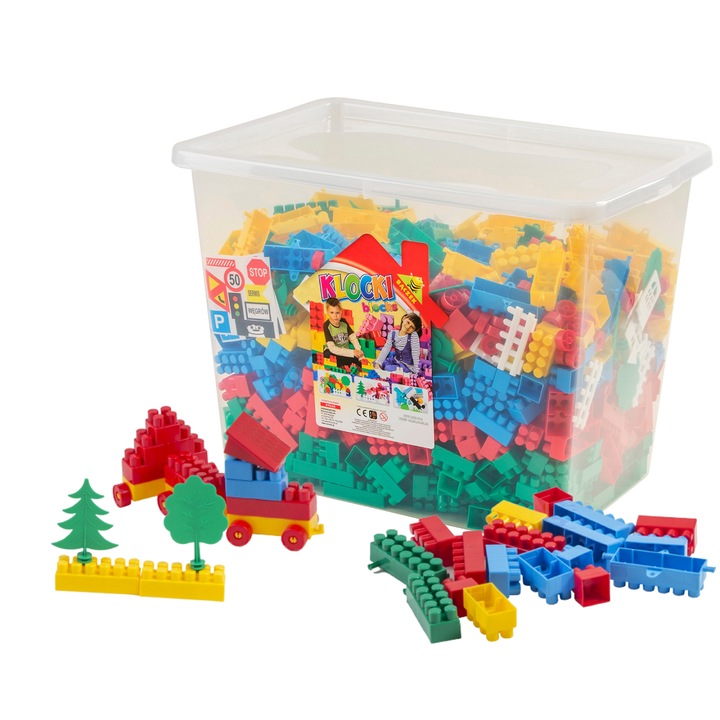 Baczek építőkészlet, 3 év+, 60x43x40cm, 1000 db