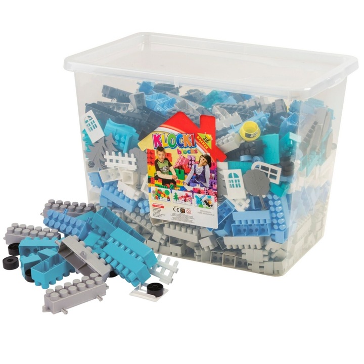 Baczek építőkészlet, pasztell, 60x40x43cm, 1000 db