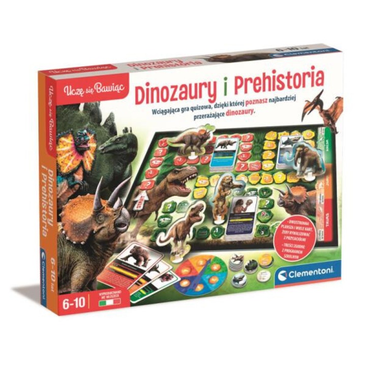 Настолна игра Clementoni, Dinosaurs and Prahistory, образователна, 2 момичета