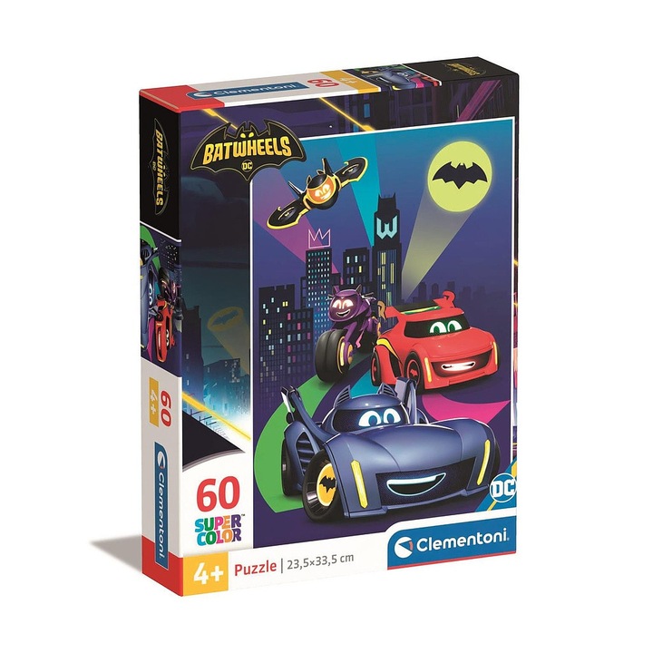 Puzzle Batman Batwheels 60 piese Clementoni
