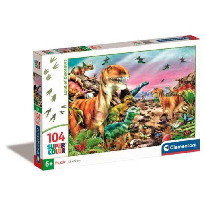 Clementoni - Puzzle A dinoszauruszok földje - 100 darab