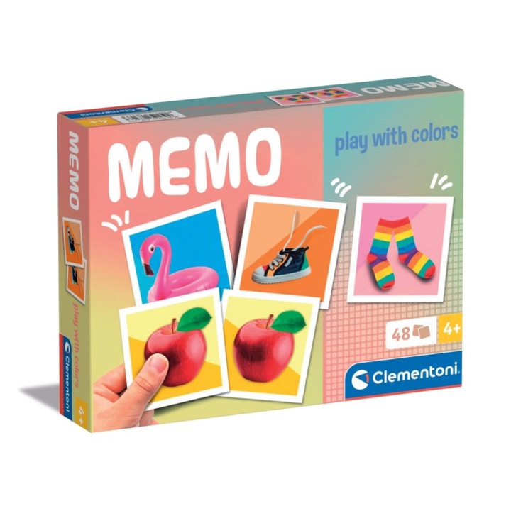 Мемори игра Clementoni, 48 карти, многоцветни