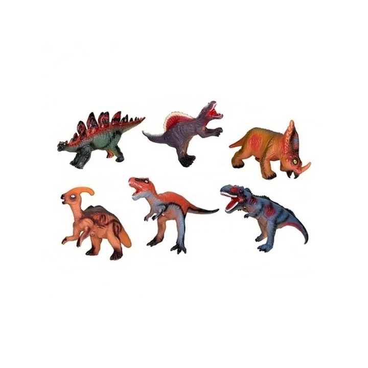 Játék dinoszauruszok 7 darab, valósághű textúrák, sokszínű, Yupy®