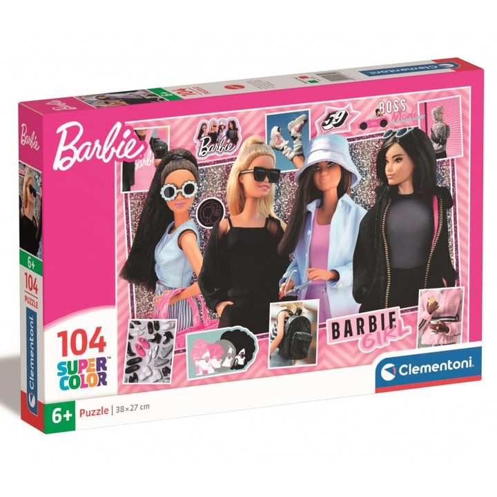 Пъзел Clementoni Barbie, 104 части, ярки цветове, детски