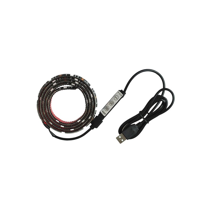 Set Benzi LED Flexibile, Multicolor, 1mx170cm, Control Bluetooth, IP20