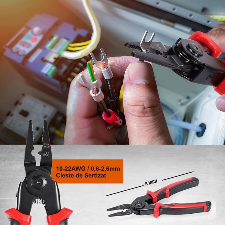 Set Multifunctional 5 in 1, Patent, Dezizolat, Cleste, Sertizat, Foarfeca, Unelte Multifunctionale, Set Unelte Profesionale