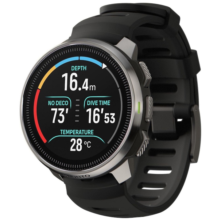 Унисекс смарт часовник Suunto Ocean Steel, AMOLED екран 1.43", черен
