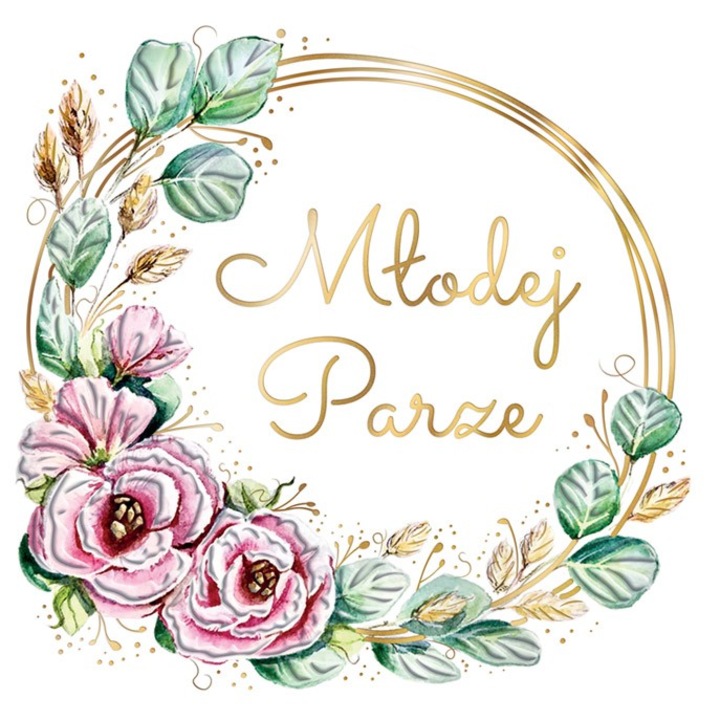 Felicitare HENRY Slub Eustoma, model tloczony z zloceniem, 15x15cm, cu plic