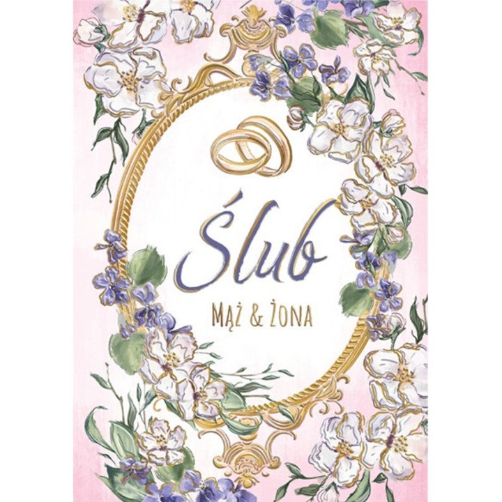 Felicitare A5 Violet de nunta