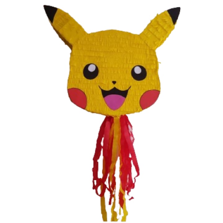 Pinata Pokemon Pikachu, 60 cm x 40 cm, galben