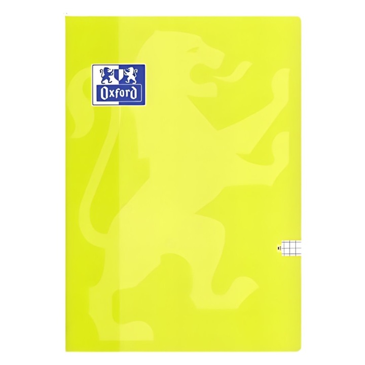 Caiet OXFORD A4, 60 file, 90g/mp Matematica, Motiv campus, Galben