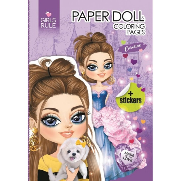 Papír baba matricákkal, Fresh, 210x295x3mm