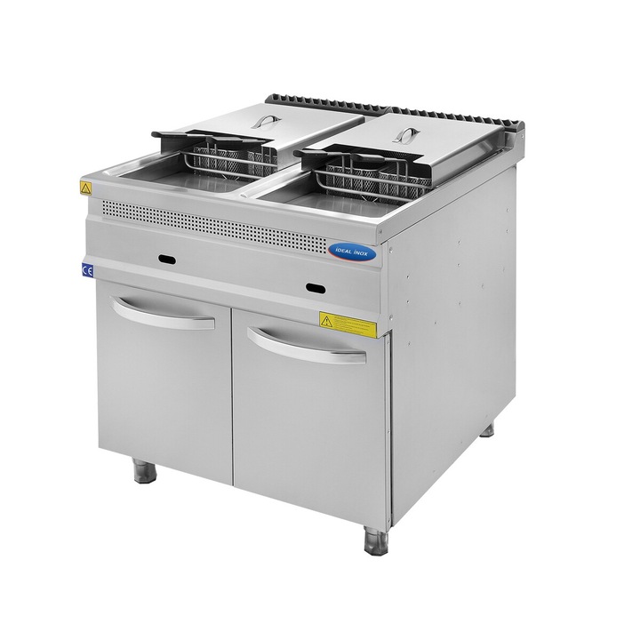 Friteuza profesionala cu 2 cuve 24 l Ideal Inox Butelie Linia 930