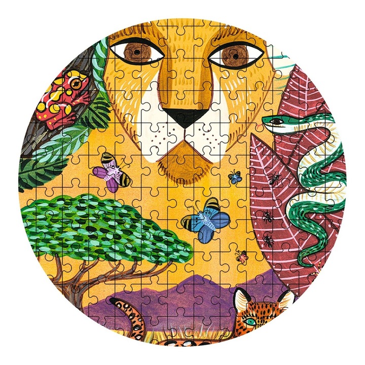 Puzzle Puzz'Art Leu, Djeco, +7 ani, multicolor, 350 piese