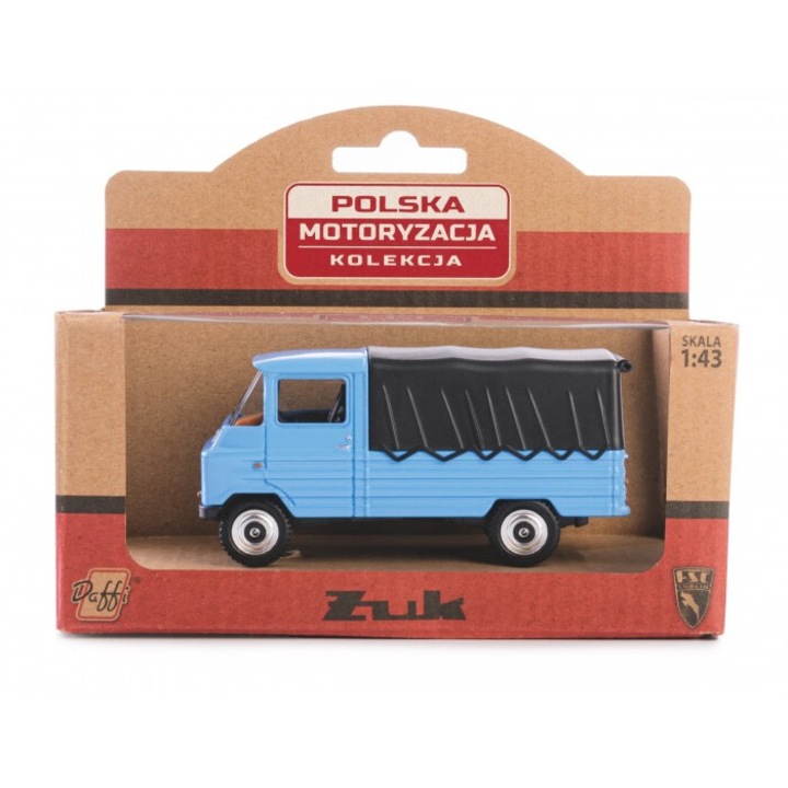 Daffi Model Car, PRL Zuk, fém műanyag elemekkel, kék