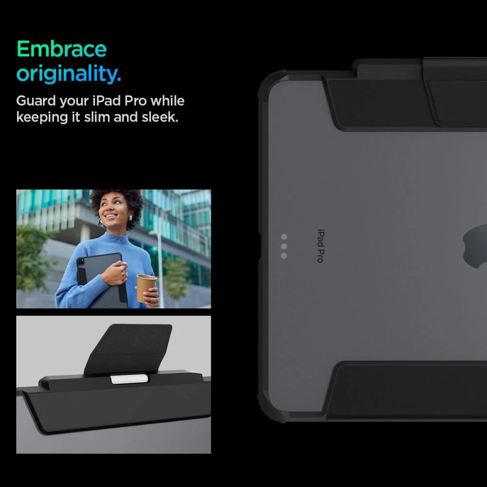 Husa pentru iPad Pro 13 (2024) - Spigen Ultra Hybrid Pro - Black