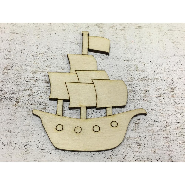 Lemn natural - Corolla, Nava 9,5 cm