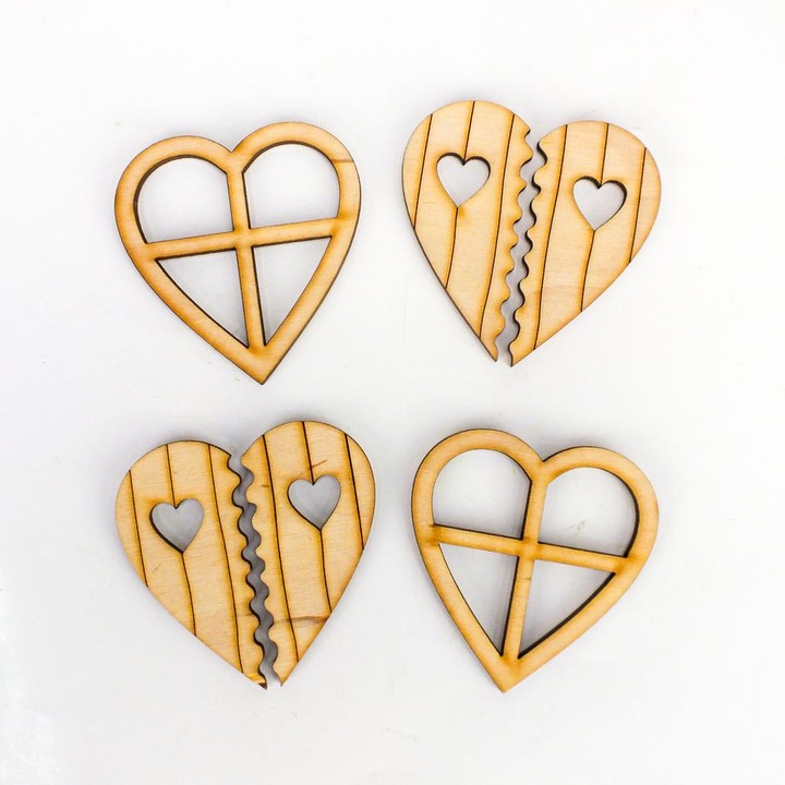 Set accesorii decorative, Corolla Exp-Imp. Kft, Lemn, Fereastra fairy va rog, Cu paleta 2 seturi/Pachet