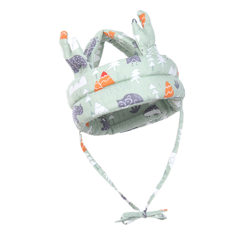 Casca de Protectie pentru Bebelusi si Copii Serene Sense®, folosit pentru protectia capului in timpul caderilor, mentinerea calda, burete, circumferinta capului potrivit pentru 40-60cm, intre 6 luni si 3 ani, verde