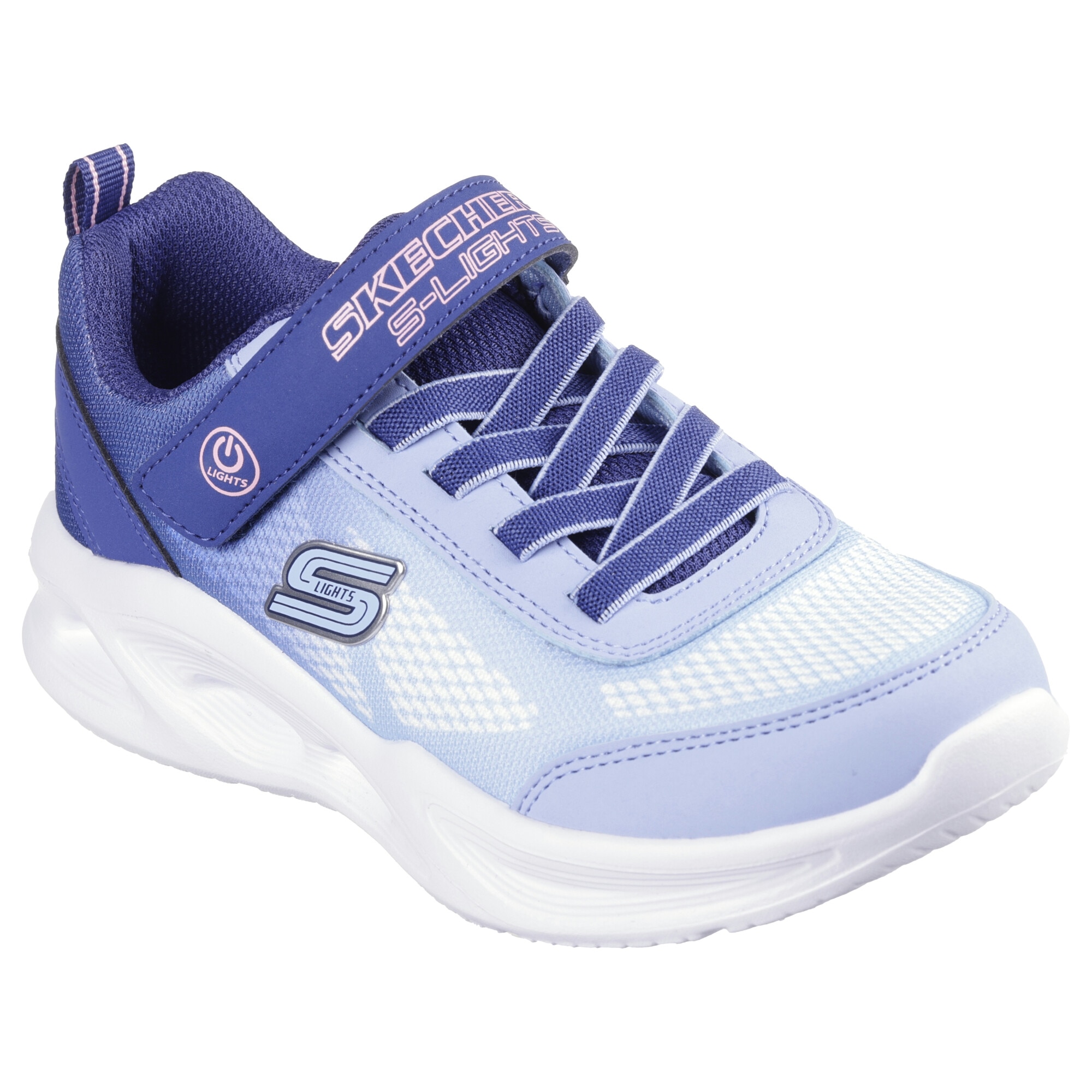 Pantofi copii fete sport SKECHERS SOLA GLOW 303714L-NAVY/LT.BLUE