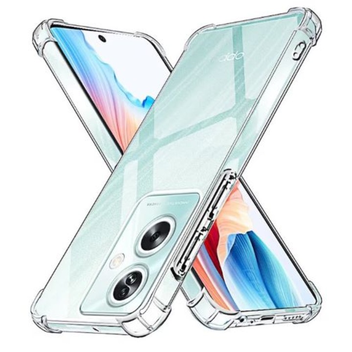 Прозрачно антишоково меко покритие, съвместимо с Oppo A79 5G/ A2 5G
