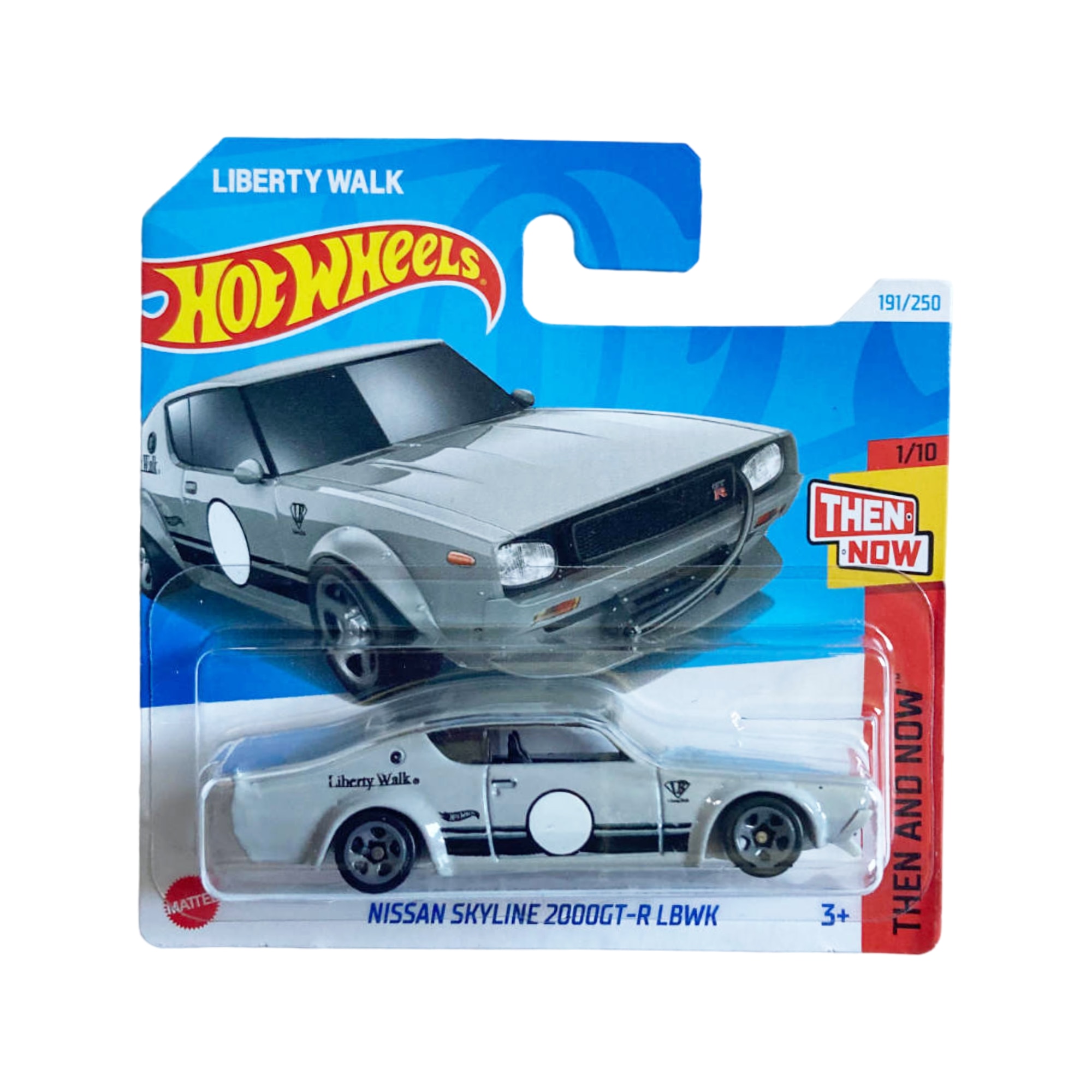 Masinuta Hot Wheels Nissan Skyline 2000GT-R LBWK, gri, 1:64