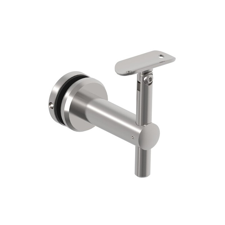 Suport de balustrada pentru sticla reglabil phi 48, 3 aisi 316 satinat