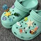 hrupkaa Set 12 Accesorii pentru Papuci tip Crocs, Jibbitz Stil Marin 3D cu Scoici si Stelute de Mare, Rasina Premium, Multicolor