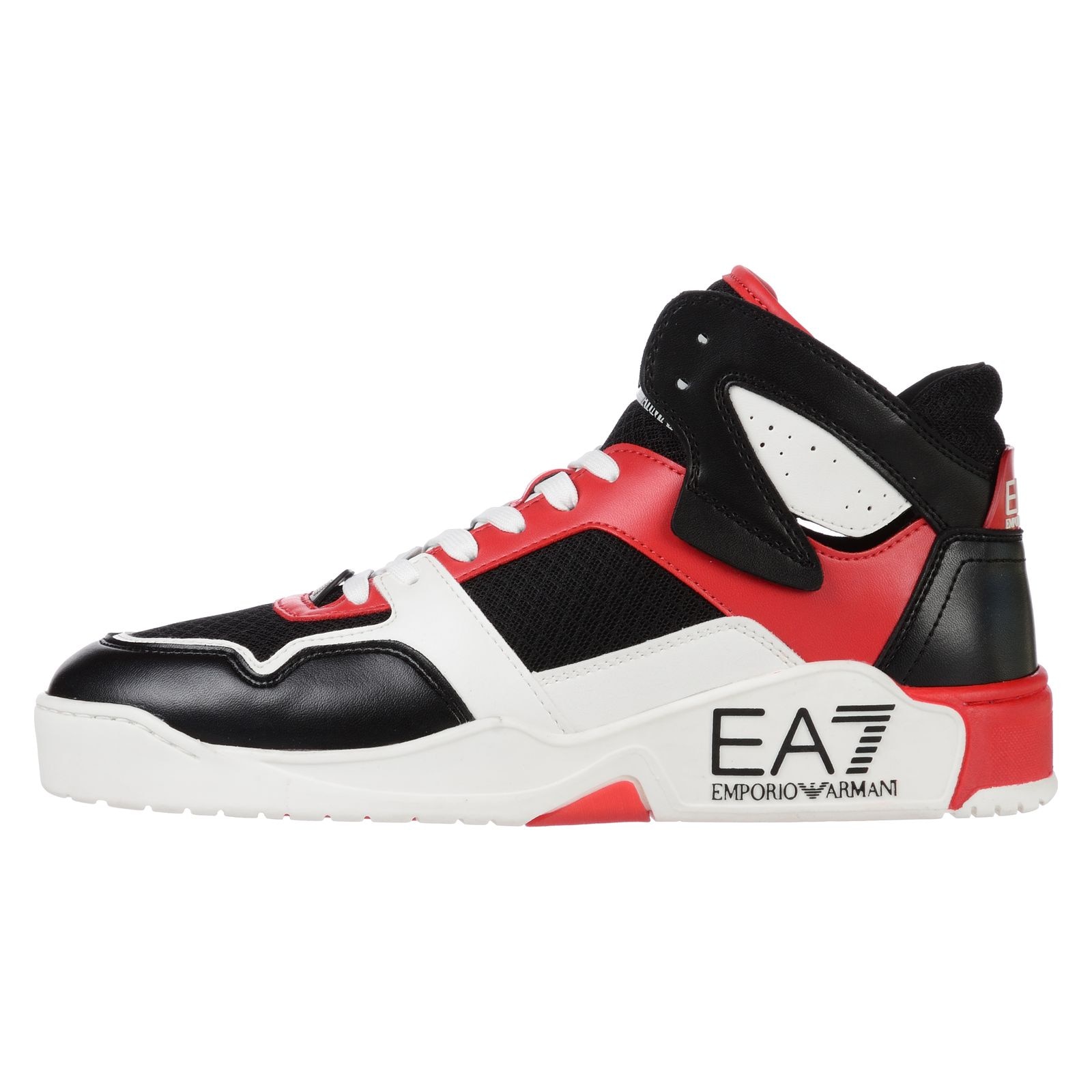 Ghete Emporio Armani EA7 Basket Mid X8Z039XK3310S915 Barbati Negru