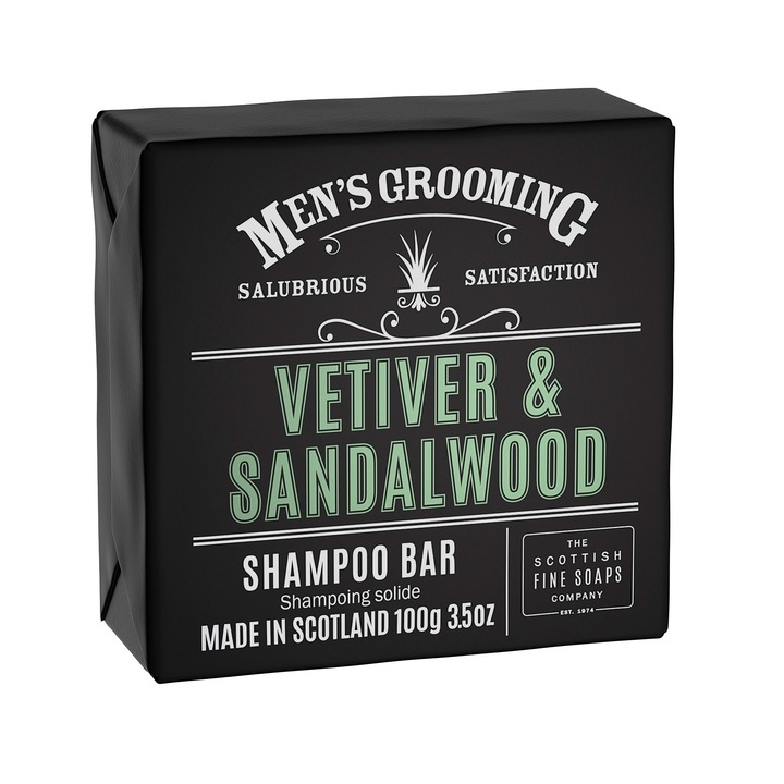 Szilárd férfi sampon, Scottish Fine Soaps, 100 g