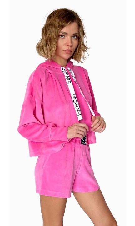 Compleu Pinkie, Catifea, Roz, XS INTL