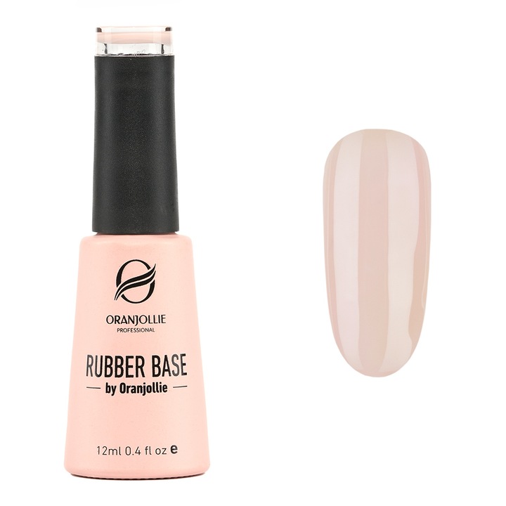 Baza pentru Oja Semipermanenta, Rubber Base Coat, Nr. 04, Gel Color, 12 ml