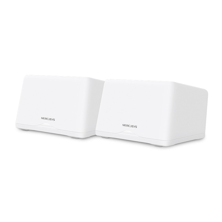 Hálós Wi-Fi rendszer Mercusys Halo H47BE (2 csomag), BE9300, Tri-Band, Wi-Fi 7, MLO, Zökkenőmentes roaming, 3 port 2,5G, lefedettség az egész házra