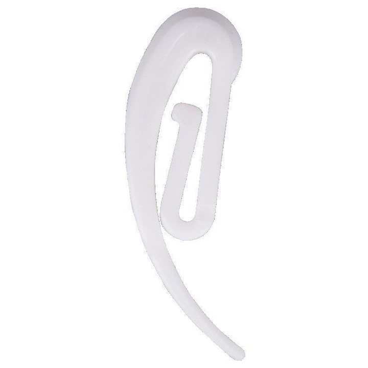 Set 100 carlige tip agrafa, Qdecor, pentru rejansa perdele sau draperii