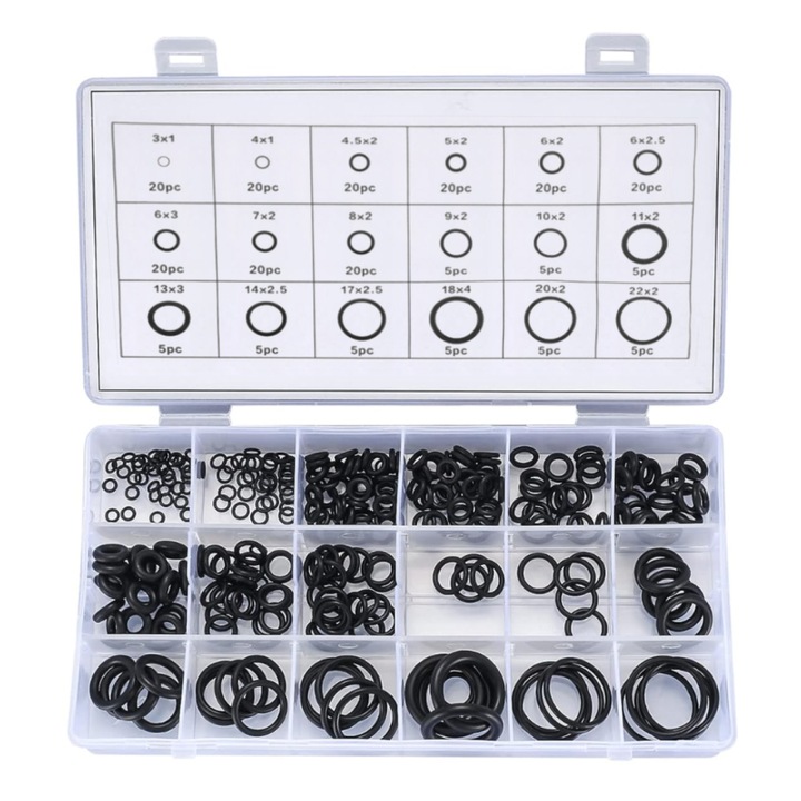 O-gyűrű készlet autóklímához, nitril, magas hőmérséklet-állóság