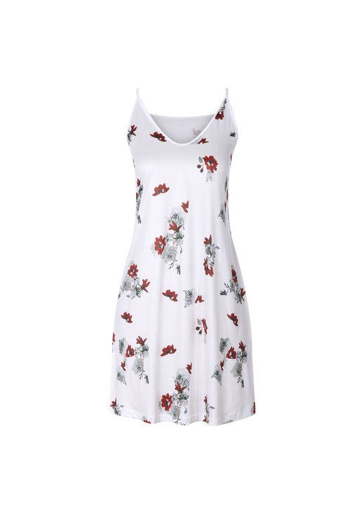 Jormftte ruha, fehér, poliészter, alkalmi, hosszú