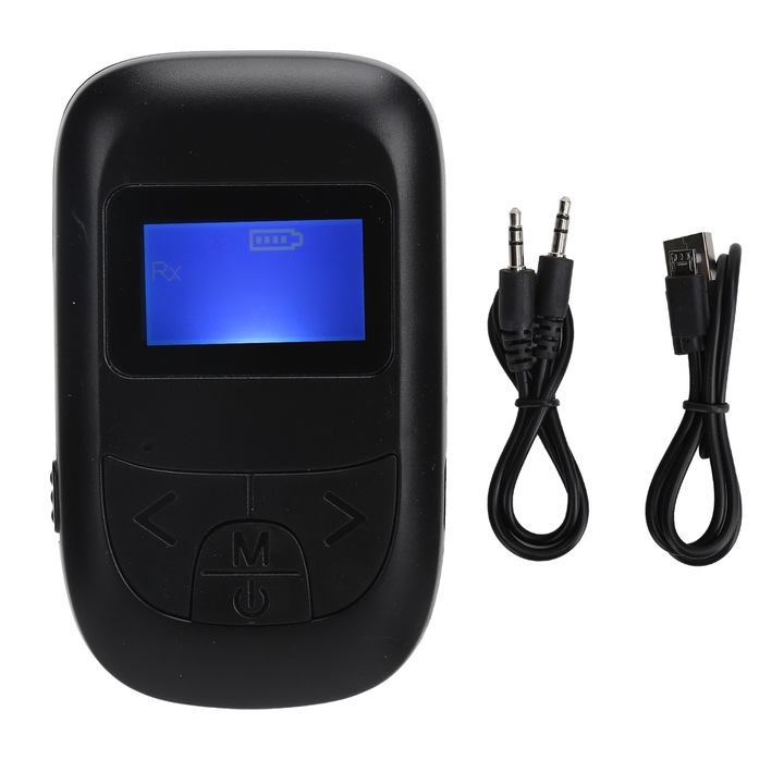 Bluetooth 5.0 adapter, AMRINUGL, 2 az 1-ben, 10 m, 3,5 mm