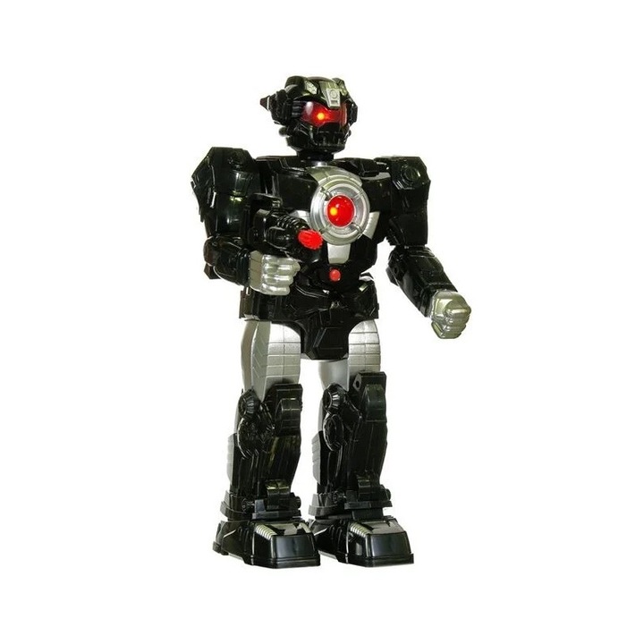 Робот Yupy, Space Ranger със светлини и звуци, 38 см, черен