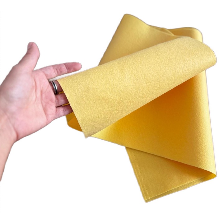 Fetru, pasla moale 1mm 50X55cm, galben banan