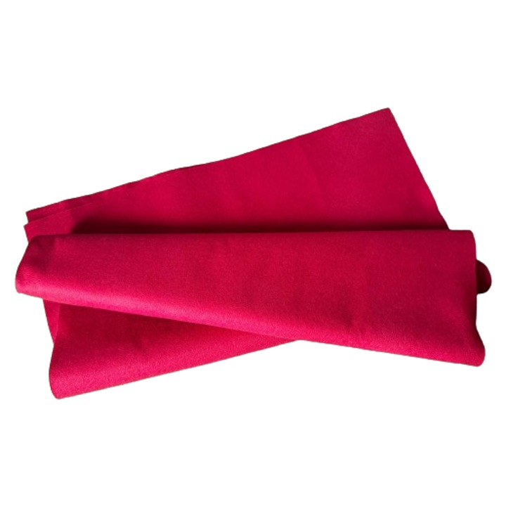 Fetru, pasla moale 1mm 50X110cm, visiniu