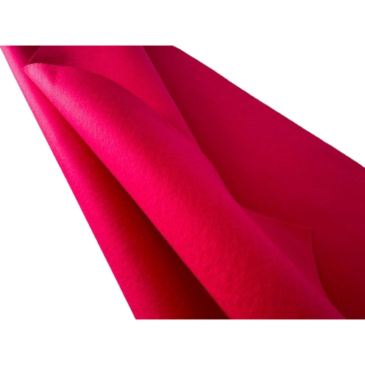 Fetru, pasla moale 1mm 50X110cm, roz intens